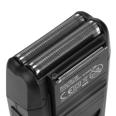 Máy cạo râu Kemei KM-1102 lưỡi kép chuyên dụng cạo tỉa râu, cạo đầu, fade tóc có đ��u tỉa phụ dùng để tỉa tóc mai, ria mép có túi đựng tiện lợi mang đi, máy sử dụng pin sạc