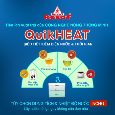 Máy Lọc Nước RO Hydrogen Kiềm Chức Năng Nóng Thông Minh Lạnh ROBOT HydroElite-9 - Hàng Chính Hãng 