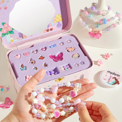 Đồ Chơi Charm Thiết Kế Vòng Cổ, Vòng Tay Cho Bé Gái DIY Mideer Charm Bracelet Making Kit 