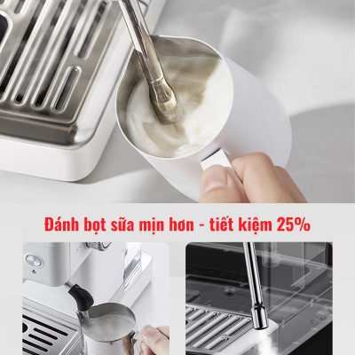 Máy pha cà phê espresso CF05 PRO chuyên nghiệp toàn diện DIY, giảm áp tự động an toàn nâng cấp, Hàng Chính Hãng