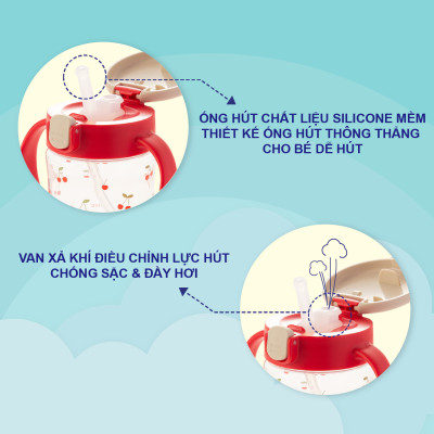Bình giữ nhiệt có ống hút RICHELL Nhật TLI | Baby