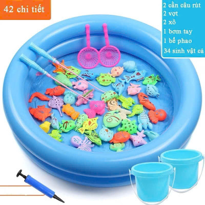 Bộ Đồ Chơi Câu Cá Bằng Nam Châm Kích Thước Bể Lớn, Nhiều Chi Tiết Cá Và Sinh Vật Biển – Đồ Chơi Giáo Dục Cho Trẻ Em - HÀNG CHÍNH HÃNG MINIIN