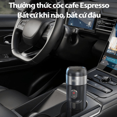 Máy pha cà phê cầm tay Espresso mini 3 trong 1, thương hiệu Mỹ HiBREW cao cấp H4A và H4B - HÀNG CHÍNH HÃNG