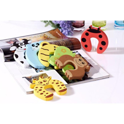 Miếng Xốp Cài CHẶN CỬA HÌNH THÚ Đáng Yêu Chống Kẹp/Kẹt Tay Bé - Chống Va Đập Cửa Sập, Chặn Gió - Hàng chính hãng ( Giao họa tiết ngẫu nhiên)