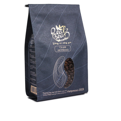 Cà phê đặc sản ngon cho quán Vietpresso – Pha Phin/Máy – Túi 250g – REAL BEAN COFFEE