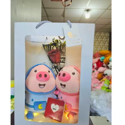 Thú nhồi bông heo cosplay phi hành gia đáng yêu - Size 20cm - Quà tặng gấu bông heo êm mịn cho bé.