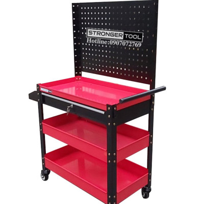 XE ĐẨY 3 NGĂN 1 NGĂN KÉO CÓ TẤM TREO