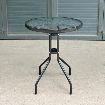 Bộ bàn mặt kính 2 ghế ban công sân vườn hồ bơi outdoor SL TE2020-06G / CC2032-T Nội thất Capta 