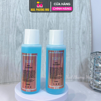 Nước Lau Gel Thơm 200ml B281 Li-nail Làm Nail, Mùi Thơm Nhẹ, Làm Sạch Gel Trên Móng Làm Mềm Gel Gôm, Nắp Chắc Chắn Chuyên Nghiệp Phá Gel Cleansing