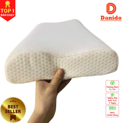 Gối cao su chống đau cột sống - Gối cao su dành cho người hay ngủ ngáy mỏi cổ vai gáy – Hàng chính hãng