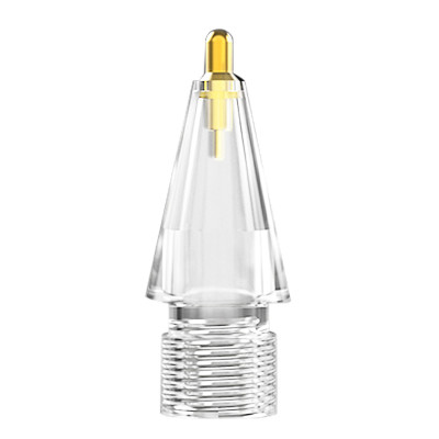 Đầu ngòi thay thế Pencil Tips bản nâng cấp cho Apple Pencil 1/2 / Apple Pencil USB C / Apple Pencil Pro - Trong Suốt không cản tầm nhìn, không bị mòn đầu bút Pencil dùng với Paperlike, thao tác chính xác, độ bền cao - Hàng Chính Hãng