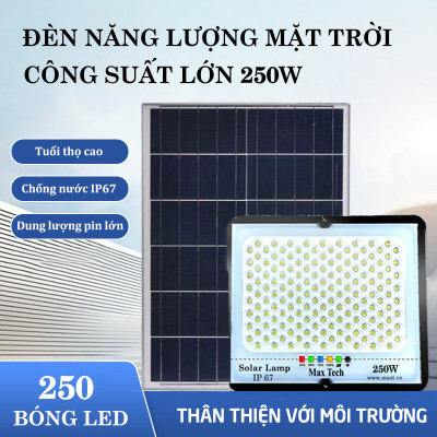 Đèn năng lượng mặt trời  MAXTECH bóng to 150w, 200w, 250w, 300w - Công suất lớn, Tiết kiệm điện- D1370