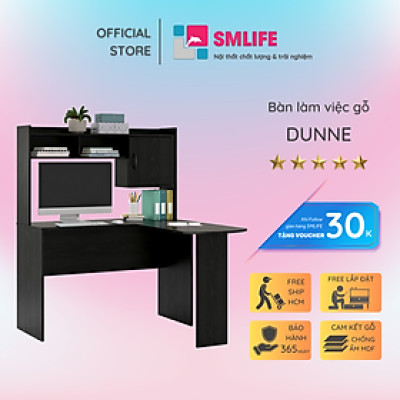 Bàn Học Sinh Cho Bé Ở Nhà Liền Giá Sách SMLIFE Dunne
