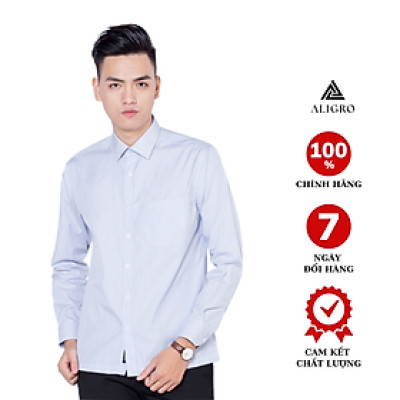 Áo Sơ Mi Nam Aligro Màu Xanh Da Trời ALG1003