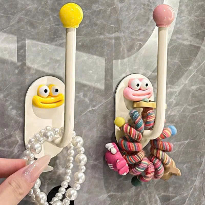 Set 10 Móc Treo Tường Phòng Tắm Dopamine Quái Vật Miệng Lớn - Móc Treo Mũ Tự Dính, Trang Trí Phòng - HÀNG CHÍNH HÃNG MINIIN
