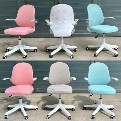 Ghế học bài ở nhà màu xám CE1016-M Nội thất Capta Ghế xoay học sinh chống gù chống cận tay gập lên xuống chân tăng giảm độ cao có bánh xe Study chairs for kids