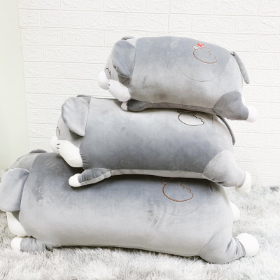 Gấu Bông Gối Ôm Chuột Cao Cấp Vải Nhung Co Giãn 4 Chiều
