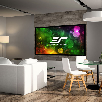 Màn Chiếu Elite Screens Dòng Sable Frame B2, 100 inch Tỷ lệ Khung Hình 16:9 (Vùng hiển thị 124.5 x 221.5 cm) 1.3 Gain (SB100WH2) – Hàng Chính Hãng