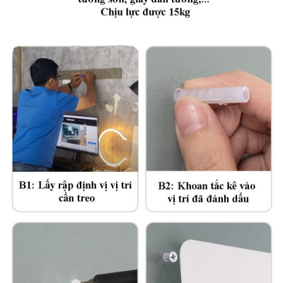 Bảng lỗ Pegboard Dola Home kim loại cao cấp treo tường. Phù hợp đặt ở góc làm việc, trang trí nhà cửa