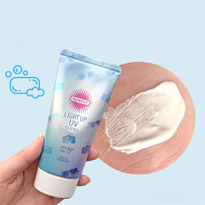 Kem chống nắng nâng tone Kosé Suncut Tone Up UV Essence Pink Flamingo SPF50+ PA++++ giúp bảo vệ da (80g) - Hàng chính hãng