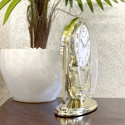 Đồng Hồ Để Bàn Rhythm CRP609WR18 - Vàng (19.3 x 24.1 x 9.0 cm)