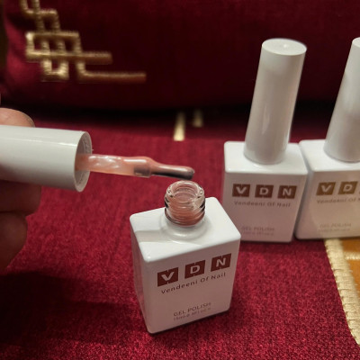 Sơn Thạch Hồng Nude VENDEENI V19-S01 Cao Cấp Chai 15ml Làm Nail, Sơn Gel Tone Hồng Nhạt Trong Suốt Bóng Đẹp Nữ Women