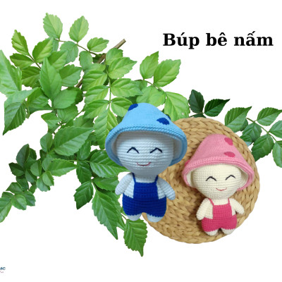 BÚP BÊ NẤM_Thú bông len