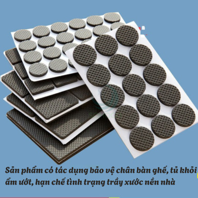 Bộ Lót Chân Nội Thất Đa Năng (48 Miếng) Miếng Lót Êm – Sàn Yên Tĩnh, Nhà Gọn Gàng Bộ Lót Chống Xước Siêu Bám – Chân Bàn Ghế “Không Làm Phiền” Chân Êm Sàn Mượt – Combo 48 Miếng Lót Nội Thất