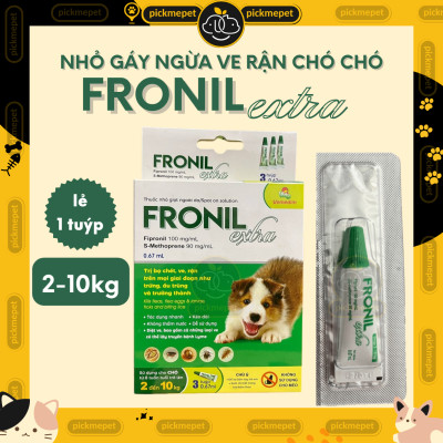Fronil EXTRA mới - Nhỏ gáy ngừa ve rận, bọ chét cho chó Vemedim