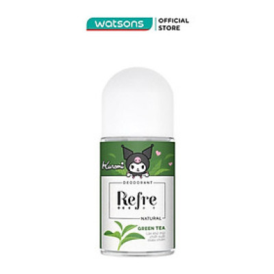 Lăn Khử Mùi Refre Natural Green Tea Hương Trà Xanh Thuần Khiết 40ml