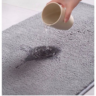Thảm chùi chân thảm trang trí để cửa phòng, cửa nhà vệ sinh, thảm lót chân màu trơn chất liệu cao cấp