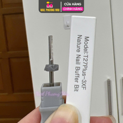Đầu Mài Titan 3XF Hình Khối Đầu Mài Trụ Làm Nail, Mài Da Siêu Sạch Hiệu Quả, Đẩy Da Mịn Màng Cho Móng Tay Chân, Chất Lượng Cao Cấp Bền Bỉ T27 Plus