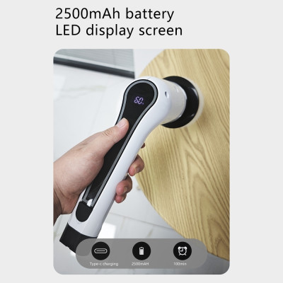 Bàn chải làm sạch đa chức năng bằng điện, nhà bếp, phòng tắm, vệ sinh ô tô, bàn chải sạc không dây cầm tay