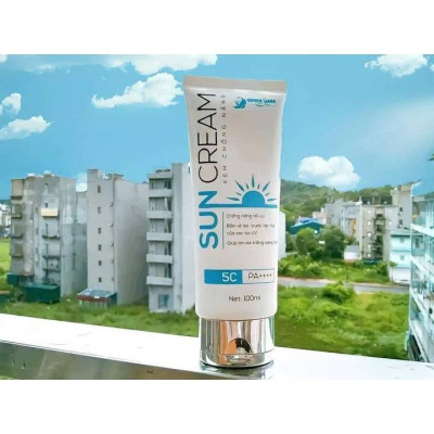 COMBO 2 Lọ Kem Chống Nắng SUN CREAM Quyên Lara 100ml, Bảo Vệ Da Chống Tia Cực Tím SPF 50++