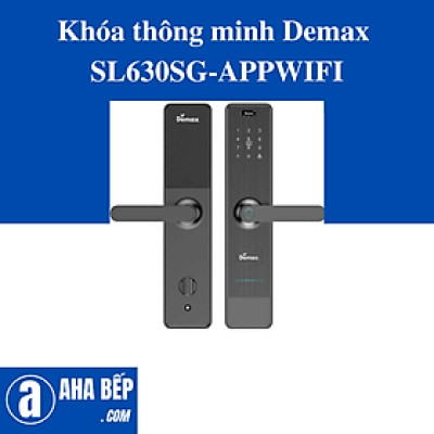 Khoá điện tử thông minh Demax SL 628 SG – App WiFi. Hàng Chính Hãng