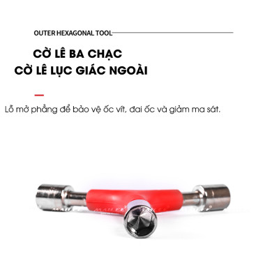 Cờ lê lục giác ngoài 8/9/10mm CLG-8910, cờ lê lục giác ba chạc đầu chữ Y dụng cụ sửa xe đạp kết hợp - Mai Lee