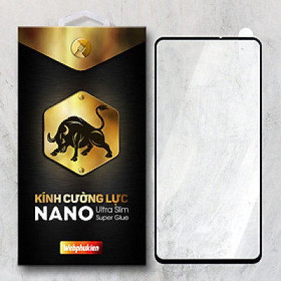 Miếng kính cường lực cho Xiaomi Redmi K20 Full viền màn hình Webphukien - Đen - Hàng Chính Hãng