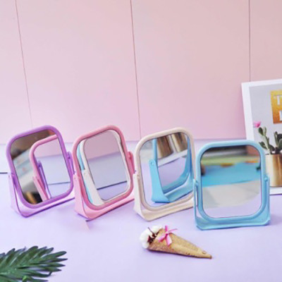 Gương Trang Điểm Để Bàn, Gương Soi Di Động Dòng Thấp Hai Mặt Xoay 360 Độ Gương Trang Điểm Để Bàn 2 Mặt Xoay Chất Liệu Lúa Mạch Bền Chắc