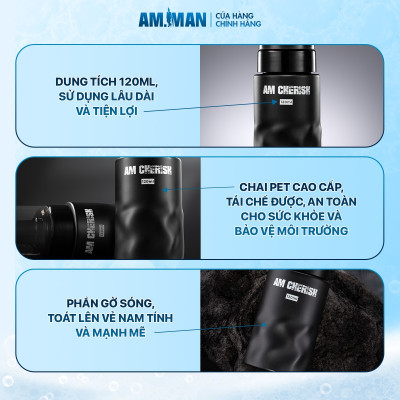 Bọt vệ sinh nam AM-MAN AM CHERISH 120ml kháng khuẩn hương nước hoa cao cấp