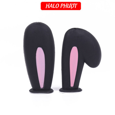 (Tặng Keo) Tai Thỏ Gắn Nón Bảo Hiểm Kèm Keo, Phụ Kiện Trang Trí Cá Tính, Đáng Yêu, Trang Trí Xe Máy