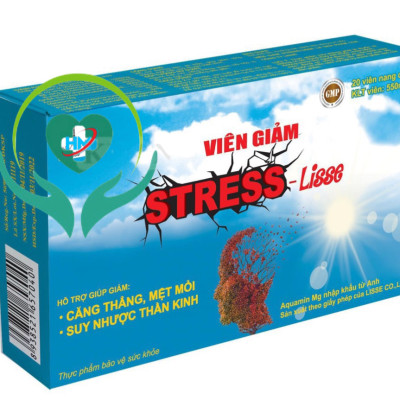 Lisse￼ viên giảm stress - Hộp 20v nang - Giúp lưu thông khí huyết, dưỡng tâm an thần, cải thiện trí nhớ.