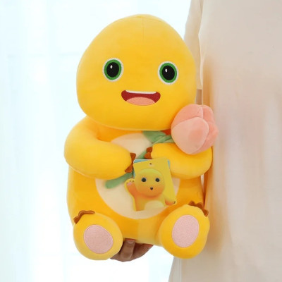 Thú nhồi bông rồng sữa vô tri êm mịn - Size từ 40cm đến 80cm- Quà tặng gấu bông rồng vàng ôm trái tim dễ thương - Gối ôm mềm mịn cho bé.