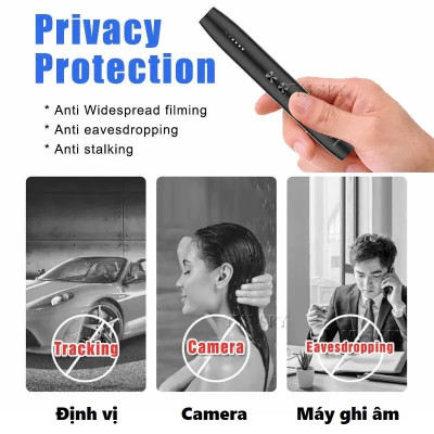 ROGTZ - Thiết bị phát hiện máy định vị, ghi âm, camera wifi cầm tay Hutian WT09 - Máy phát hiện camera, định vị, máy ghi âm cầm tay nhỏ gọn WT09 - Hàng Chính Hãng