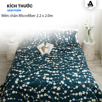 Mền Chần  Microfiber - Lông Vũ Nhân Tạo Mềm Mại Mirco Silk Cao Cấp White Sakura A2Z Home