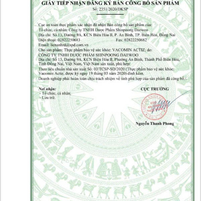 [Hộp 120 viên] Viên Uống VACOMIN ACTIZ Bảo Vệ Sức Khỏe bổ sung vitamin tổng hợp, vitamin nhóm B, E, C và Kẽm hữu cơ - SHINPOONG PHARMA