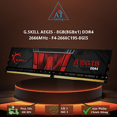 Ram G.SKILL AEGIS - 8GB(8GBx1) DDR4 2666MHz - F4-2666C19S-8GIS - Hàng chính hãng