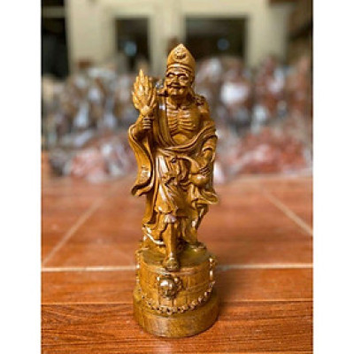 Tượng tế công bằng gỗ bách xanh thơm nức kt cao 30×10×8cm