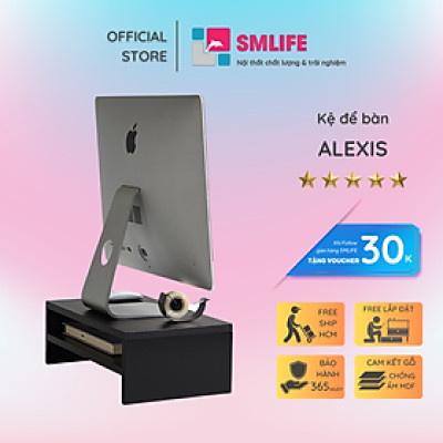 Kệ để bàn gỗ hiện đại SMLIFE Alexis