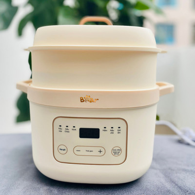Nồi Nấu Cháo, Nấu chậm 1.6L Bear SB-NNC16 270W - Hàng chính hãng