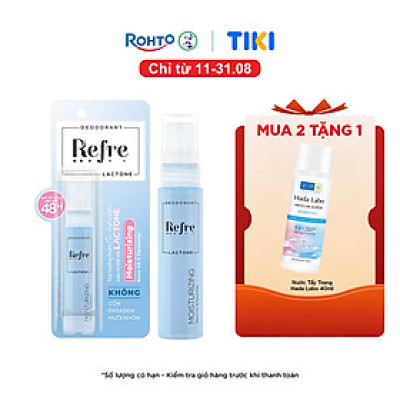 Xịt khử mùi, khóa mùi tỏa hương thơm tự nhiên cơ thể Refre Lactone Moisturizing 30ml